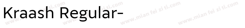 Kraash Regular字体转换